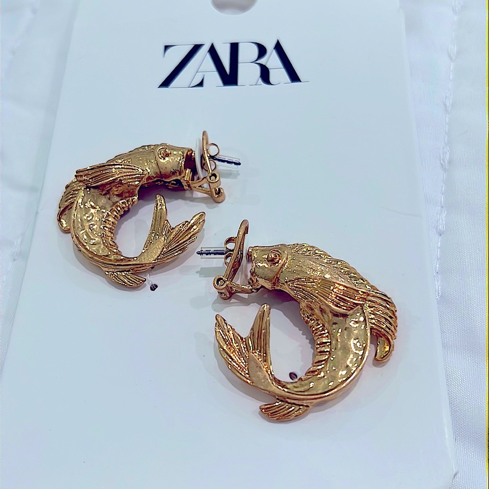 New! Zara Koi Fish earrings